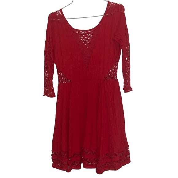 🌹FREE PEOPLE RED DRESS - Picture 2 of 7